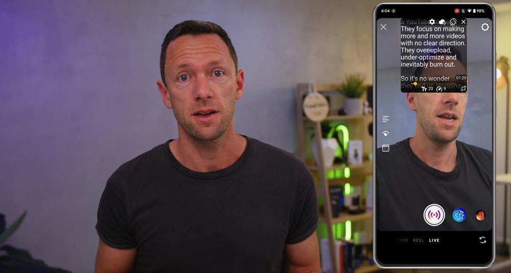 How To Create Instagram Reels with a Teleprompter for iPhone App